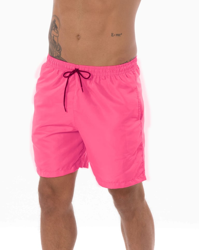 Short de Praia Masculino Rosa Pink