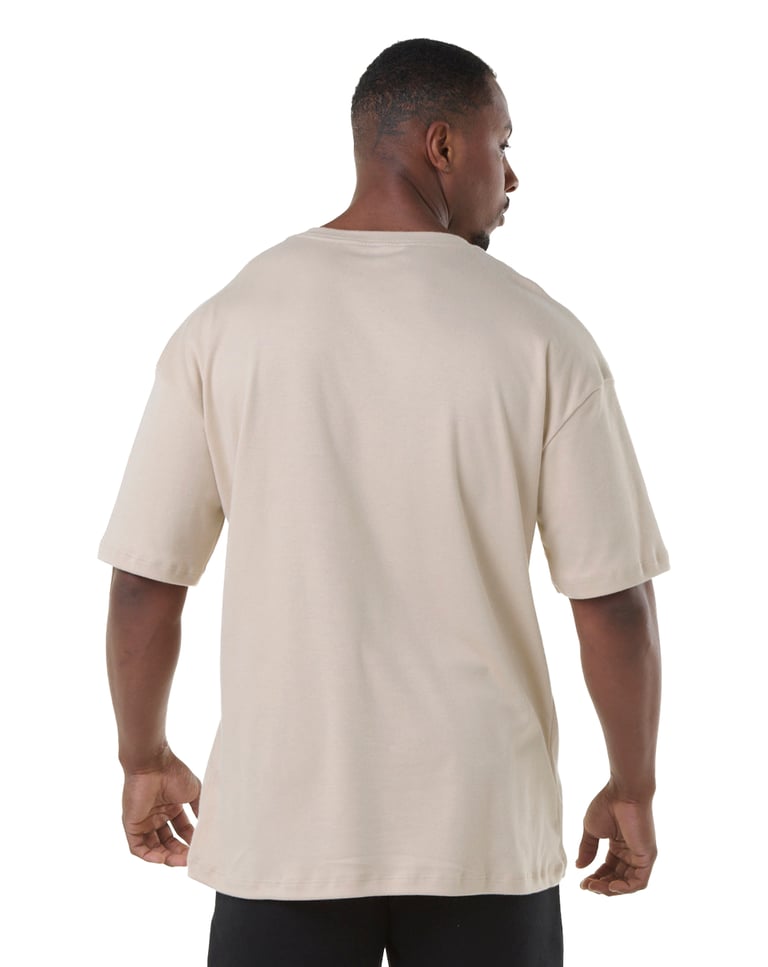 Camiseta Oversized Masculina Areia