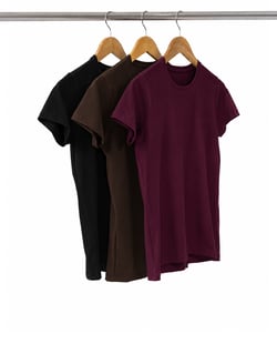 Kit 3 Camisetas de Algodão Egípcio Femininas 16