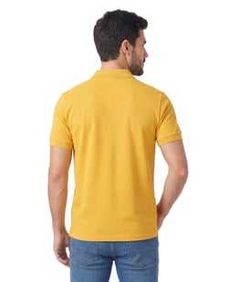 Camisa Polo Piquet Masculina Amarelo Ouro