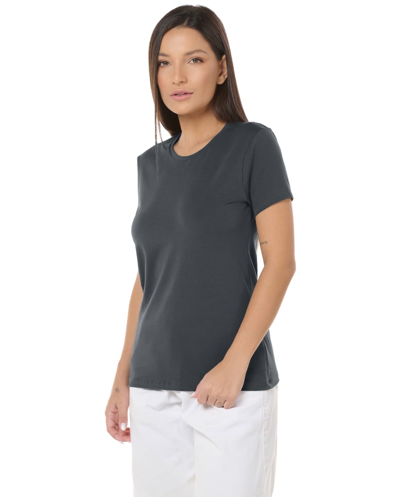 Camiseta Tech Modal Feminina Grafite