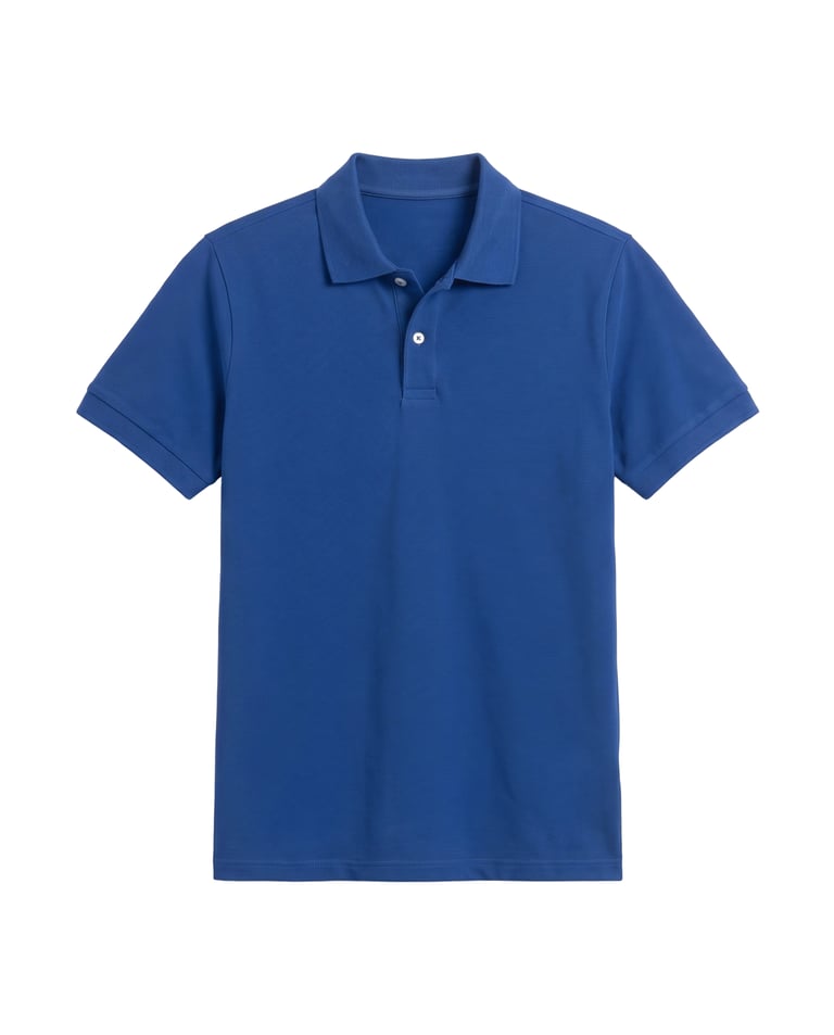 Camisa Polo Piquet Masculina Azul Royal