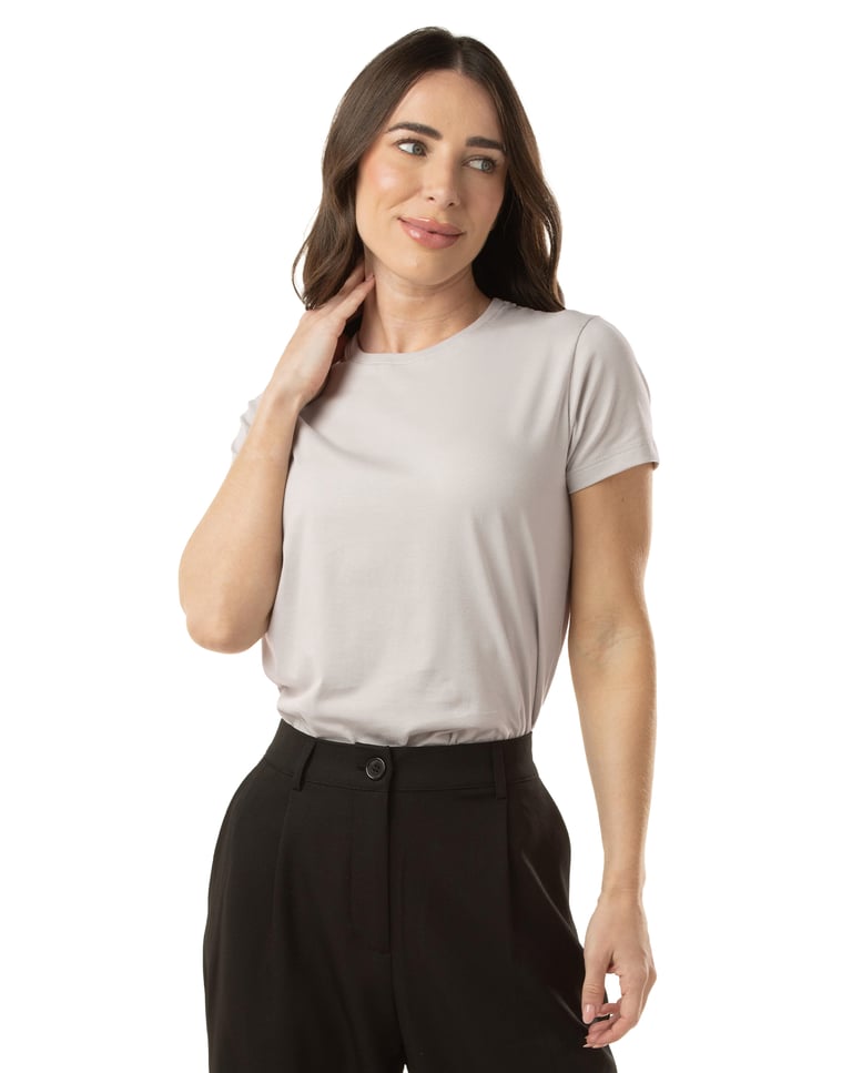 Kit 3 Camisetas de Algodão Egípcio Feminina 04