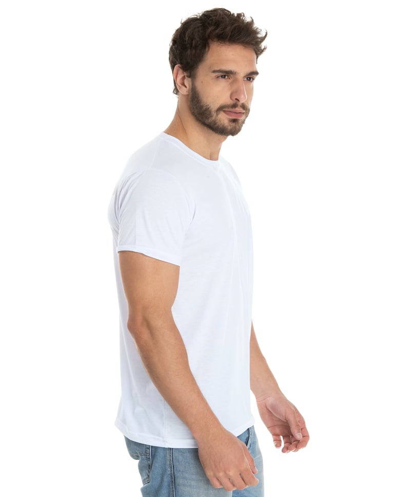 Camiseta de Poliéster/Sublimática Branca