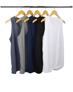 Kit 5 Regatas Masculinas Dry Fit Proteção UV 30+ 11