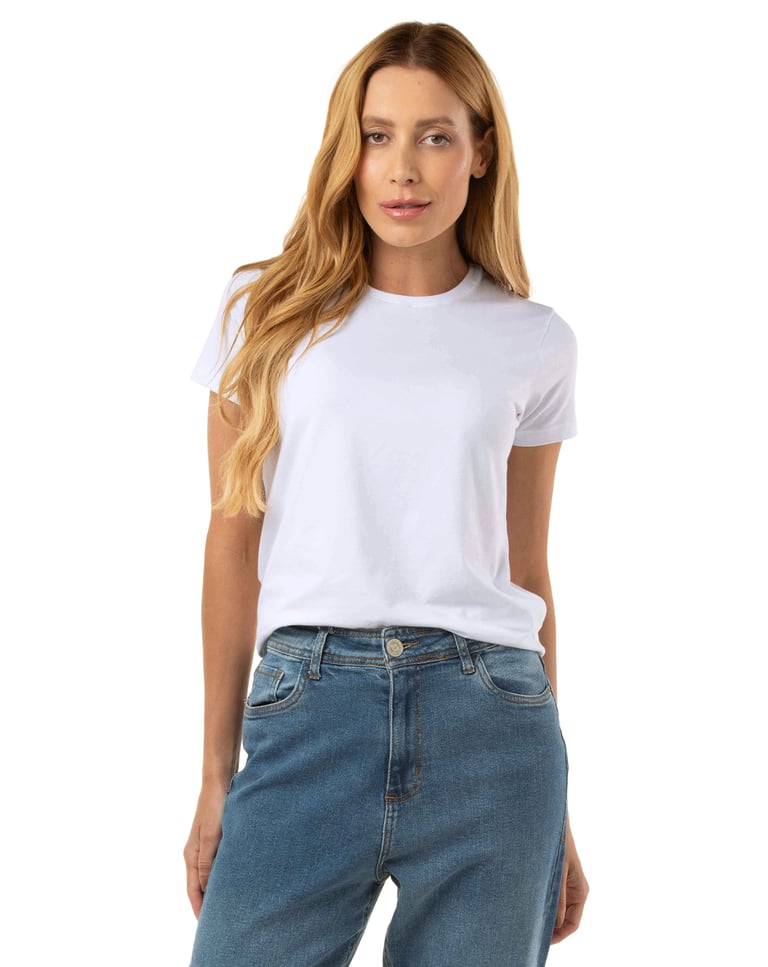 Kit 3 Camisetas de Algodão Egípcio Feminina 03