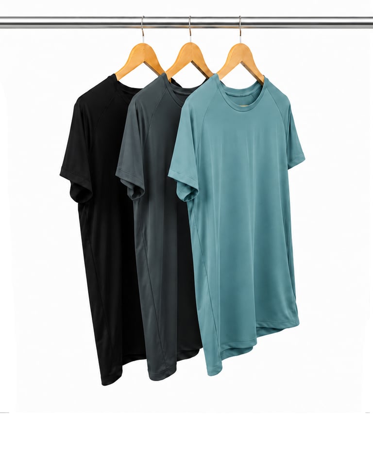Kit 3 Camisetas Dry Poliamida Raglan Masculinas 04