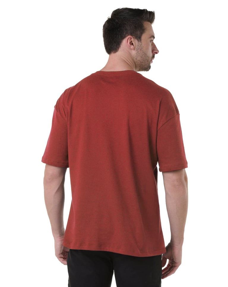 Camiseta Oversized Masculina Carmim