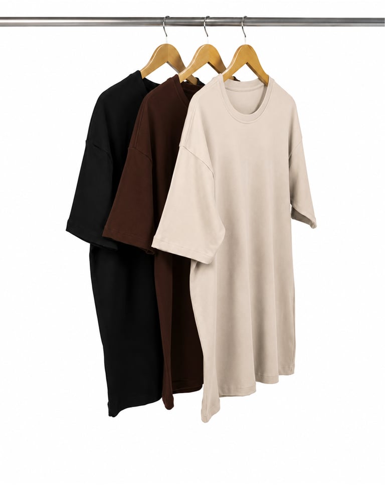 Kit 3 Camisetas Masculinas Oversized 05