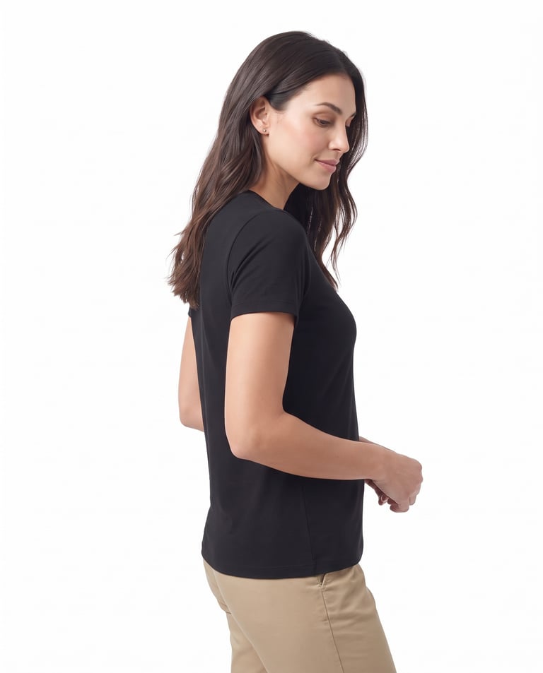 Kit 5 Camisetas Tech Modal Femininas