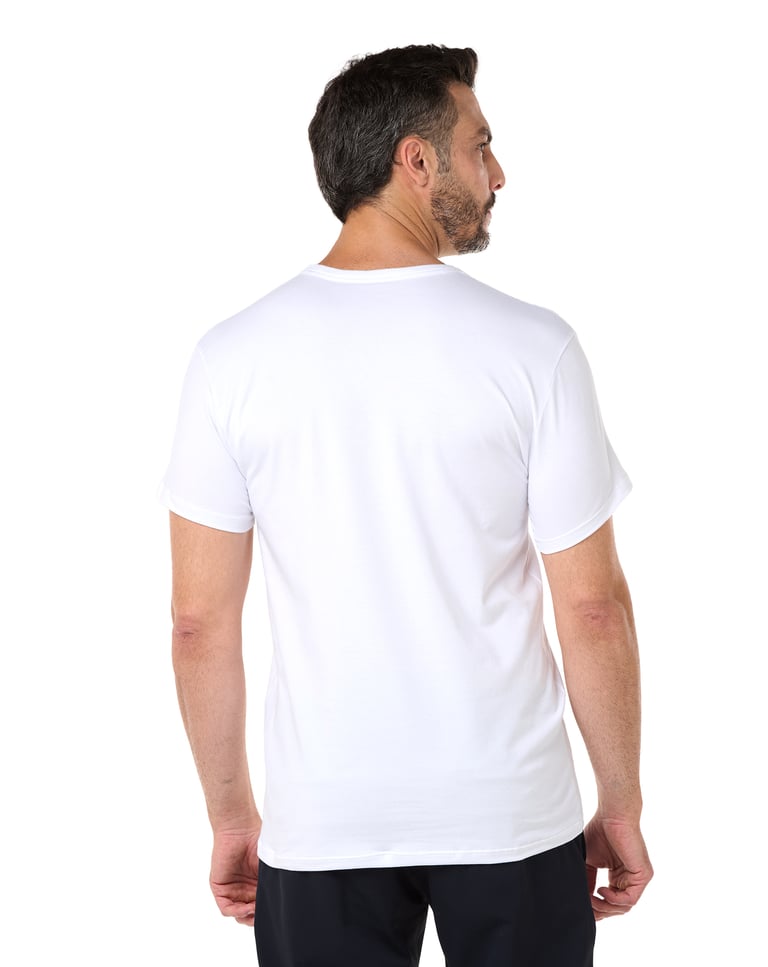 Camiseta de Algodão Egípcio Branca