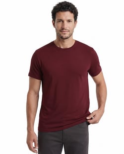 Camiseta Tech Modal Masculina Bordô