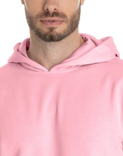 Moletom Canguru com Capuz Rosa Claro