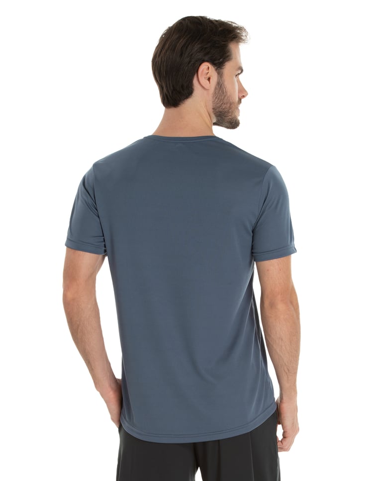 Camiseta Dry Fit Cinza Titanium Proteção UV 30+