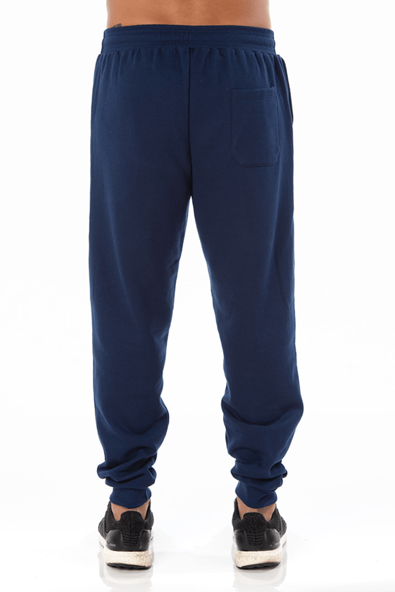 Kit 3 Calças Masculinas de Moletom Azul Marinho