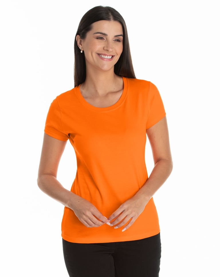 Baby Look PV / Malha Fria Laranja