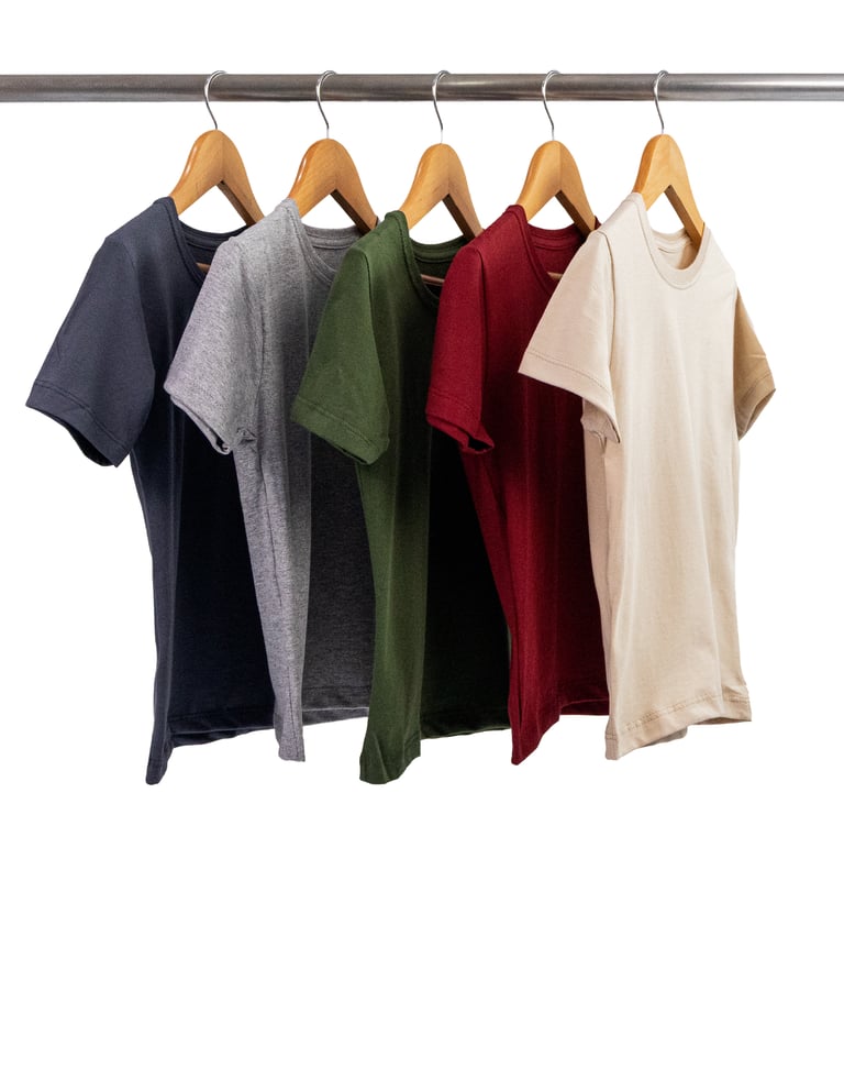 Kit 5 Camisetas Infantil de Algodão Penteado 05