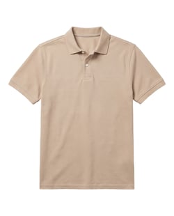 Camisa Polo Piquet Masculina Areia