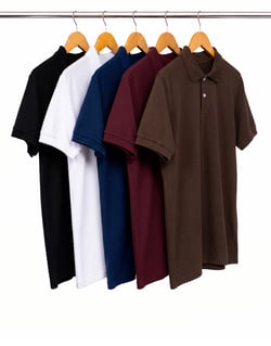 Kit 5 Camisas Polo Piquet Masculinas