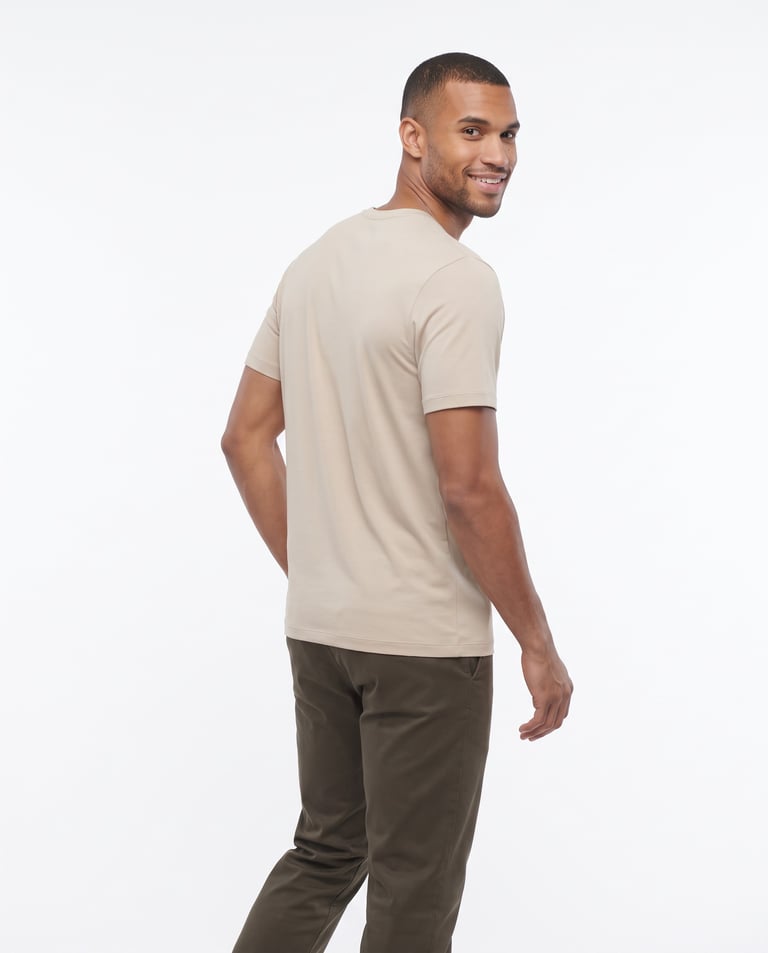 Camiseta Tech Modal Masculina Areia