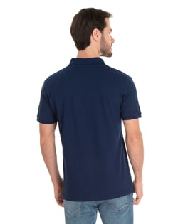 Kit 3 Camisas Polo Piquet Masculinas Azul Marinho 15