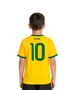Camiseta Infantil do Brasil Copa 2026 Dry Fit