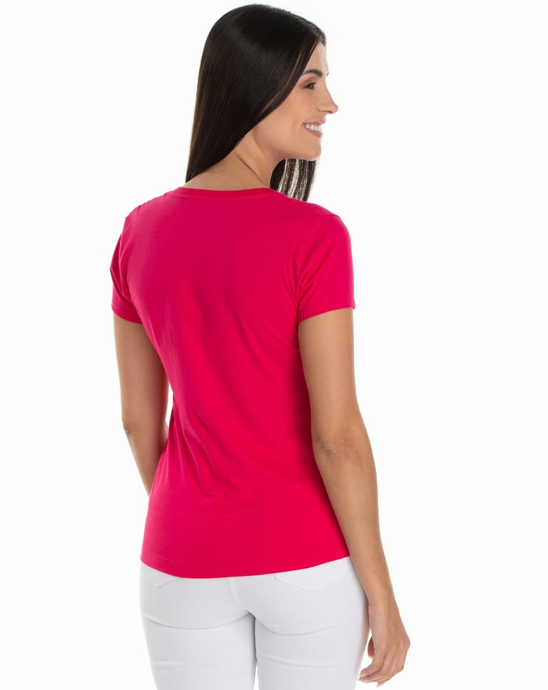 KIT 5 Baby Look de Algodão Premium Rosa Pink