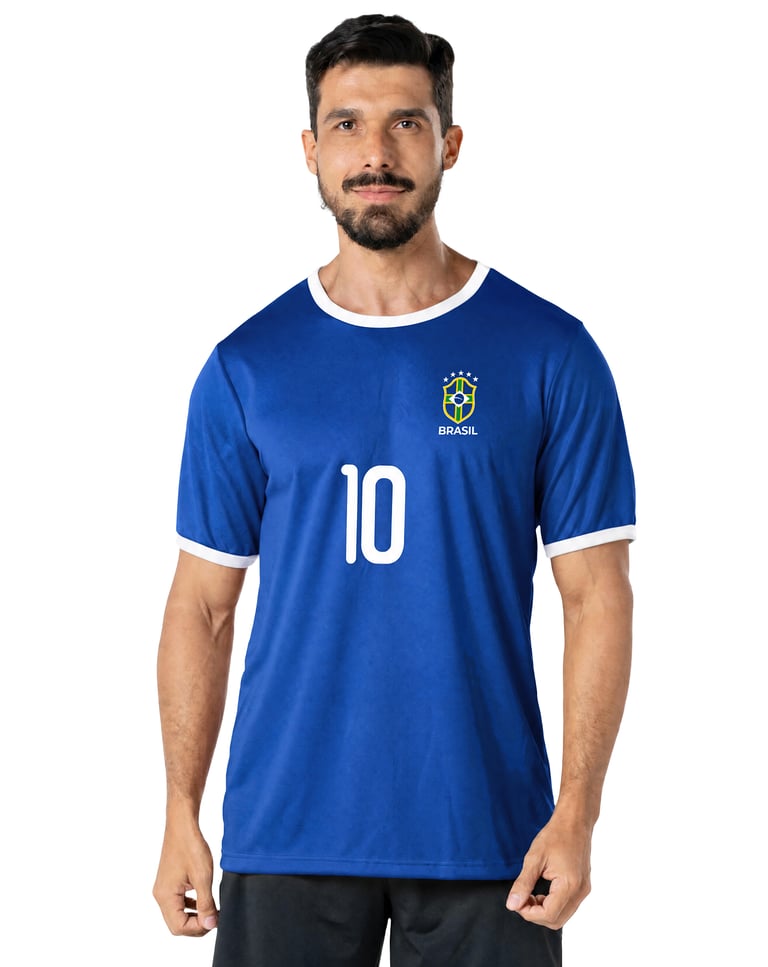 Kit 2 Camisetas Masculinas Brasil Copa 2026 Dry Fit