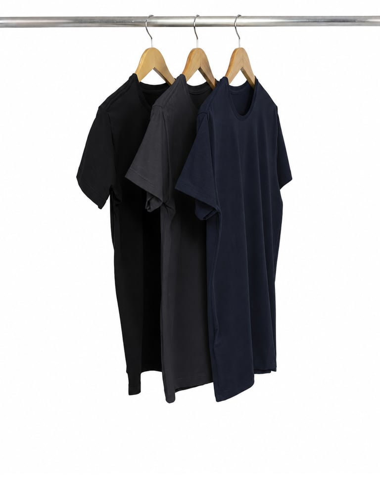Kit 3 Camisetas de Algodão Egípcio Masculinas 11