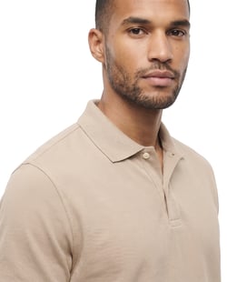 Camisa Polo Piquet Masculina Areia
