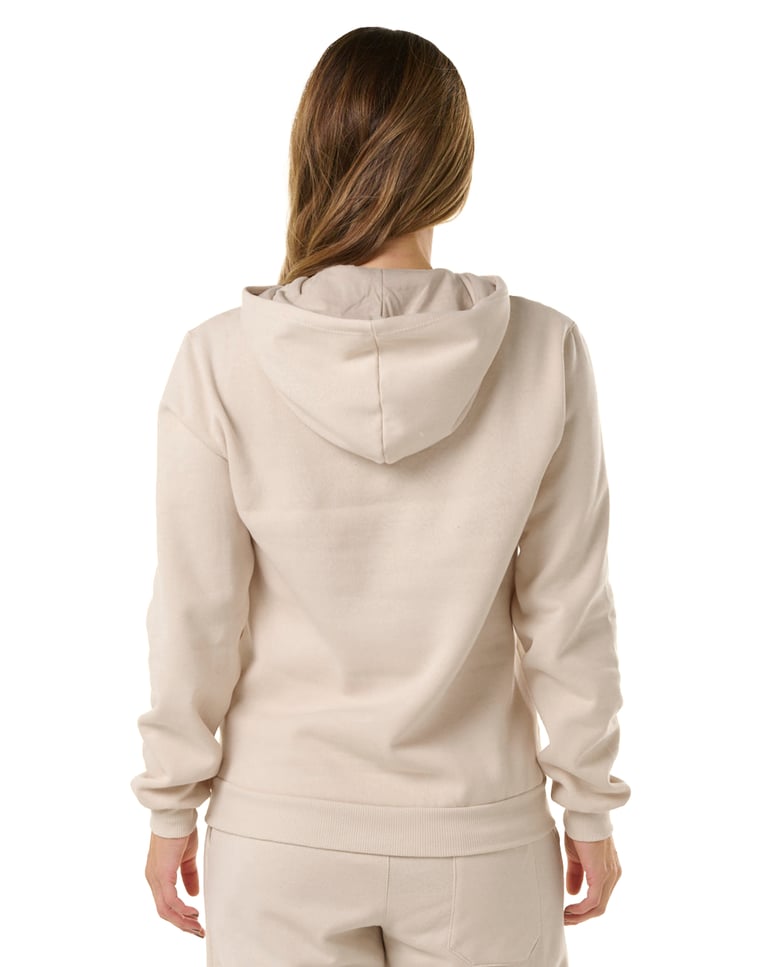Kit 3 Moletons Canguru com Capuz Feminino Areia
