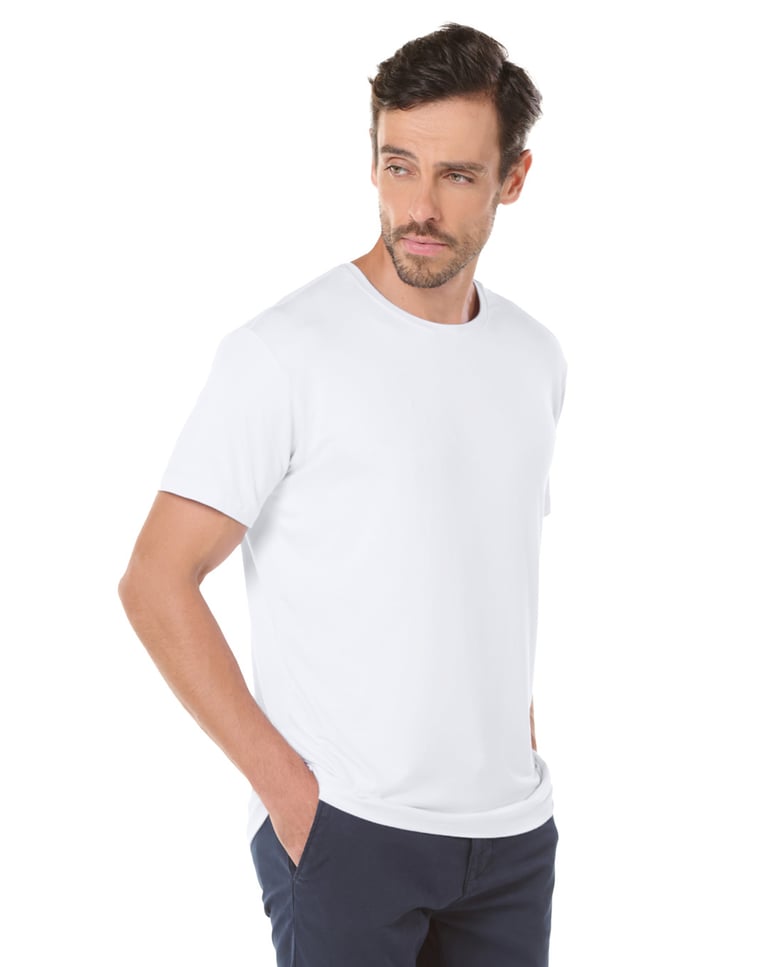Camiseta Tech Modal Masculina Branca