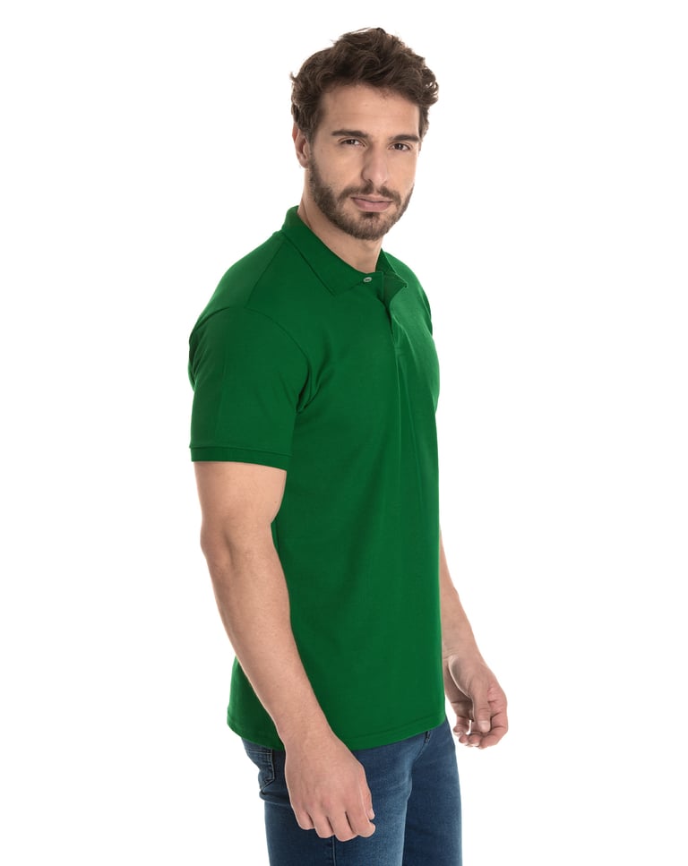 Camisa Polo Piquet Masculina Verde Bandeira