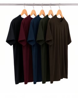 Kit 5 Camisetas Tech Modal Masculinas