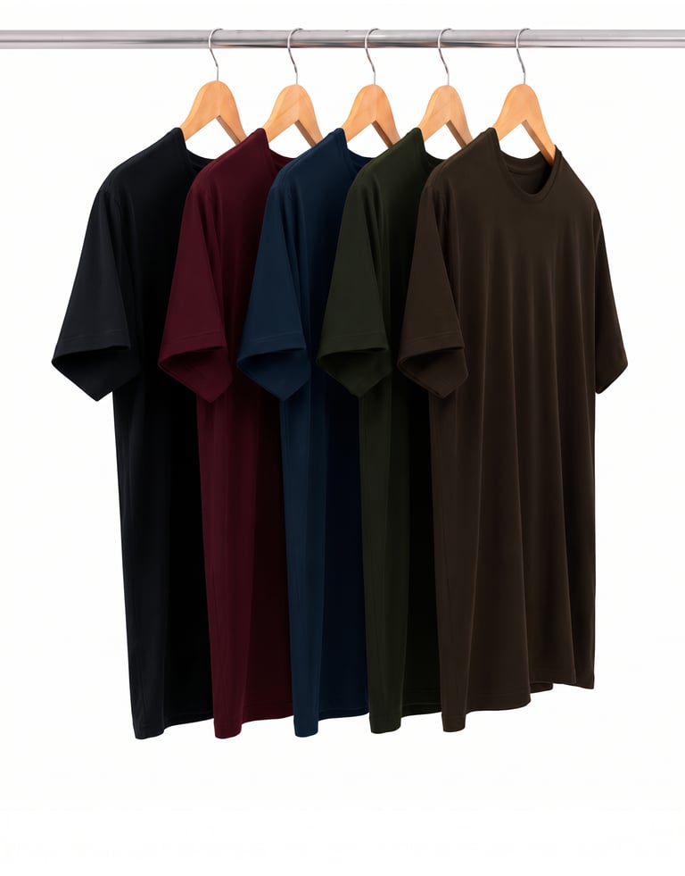 Kit 5 Camisetas Tech Modal Masculinas