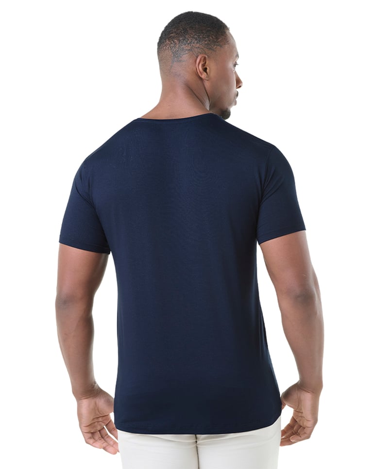 Camiseta Tech Modal Masculina Azul Marinho