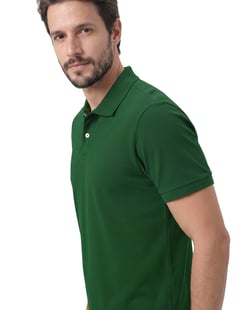 Camisa Polo Piquet Masculina Verde Musgo