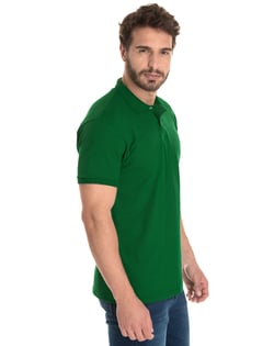 Camisa Polo Piquet Masculina Verde Bandeira