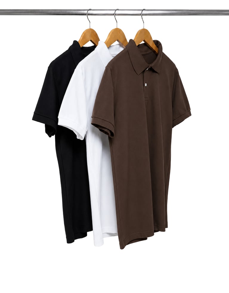 Kit 3 Camisas Polo Piquet Masculinas 01