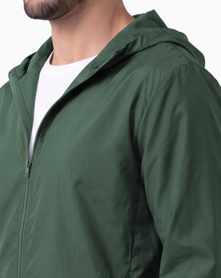 Jaqueta Corta Vento Masculina Verde Militar