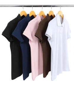 Kit 5 Camisas Polo Piquet Feminina 19