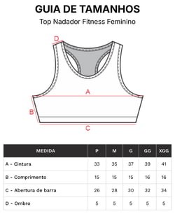 Top Nadador Fitness Feminino Azul Marinho