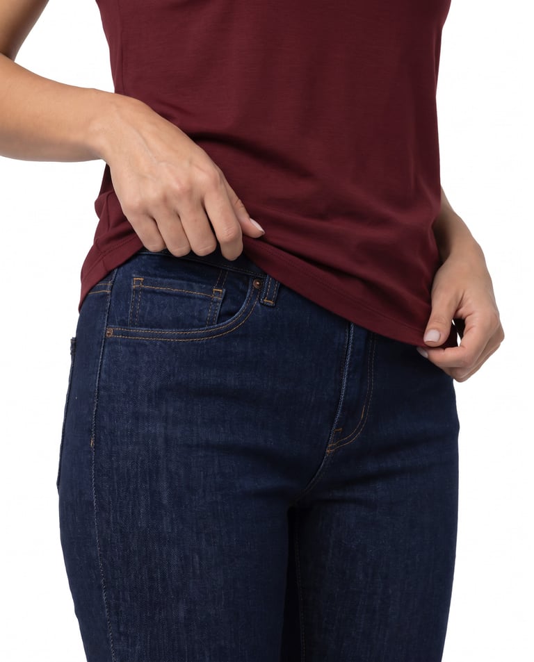 Camiseta Tech Modal Feminina Bordô
