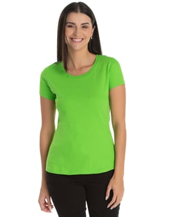 Baby Look de Algodão Premium Verde Limão
