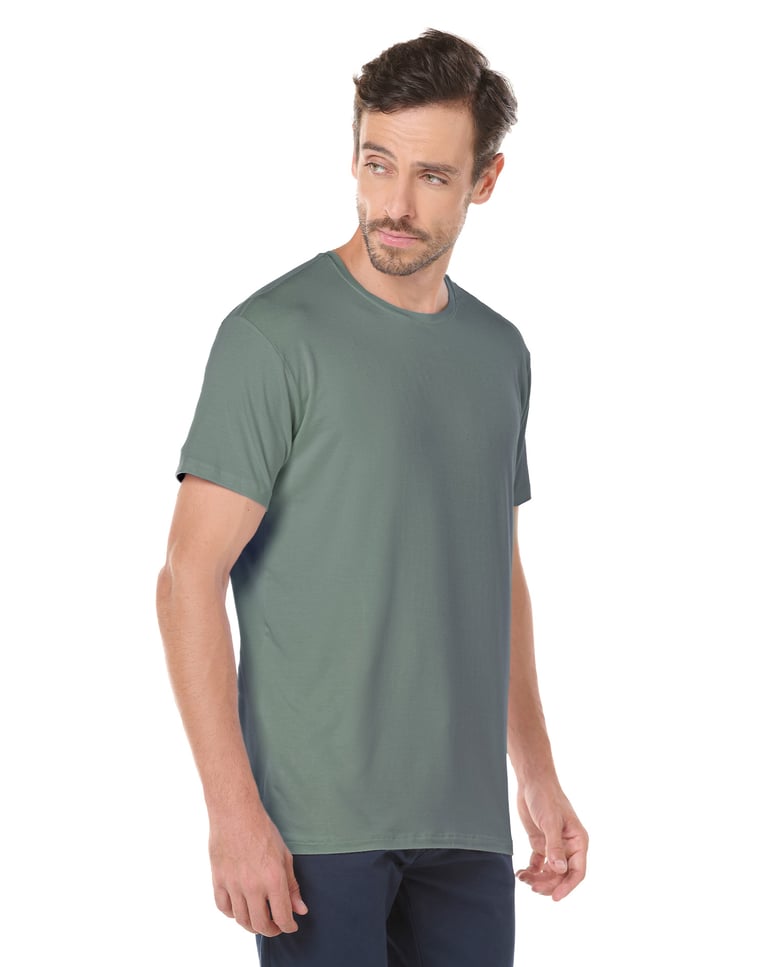 Camiseta Tech Modal Masculina Verde Oliva