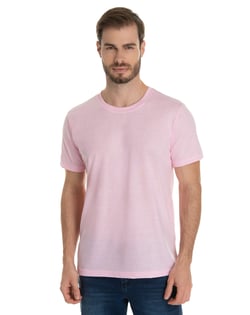 Camiseta de Poliéster/Sublimática Rosa Claro