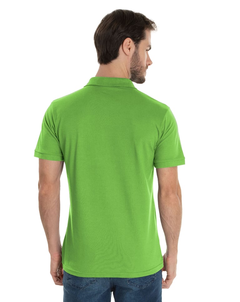 Camisa Polo Piquet Masculina Verde Limão