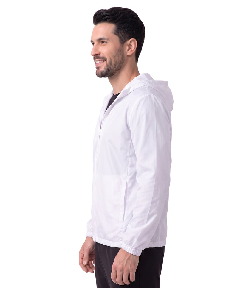 Jaqueta Corta Vento Masculina Branca