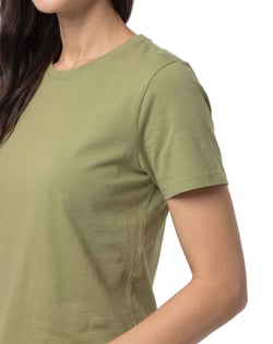 Baby Look de Algodão Premium Verde Caqui