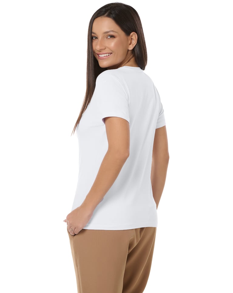 Camiseta Tech Modal Feminina Branca